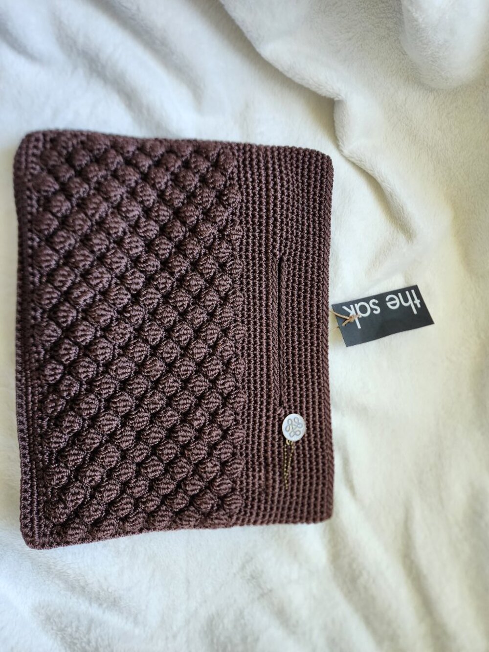 The Sak Brown Crochet Crossbody Bag - Picture 6 of 7